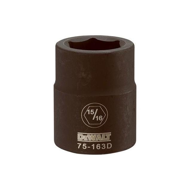 DEWALT 3/4 In. Drive 15/16 In. 6-Point Shallow Standard Impact Socket