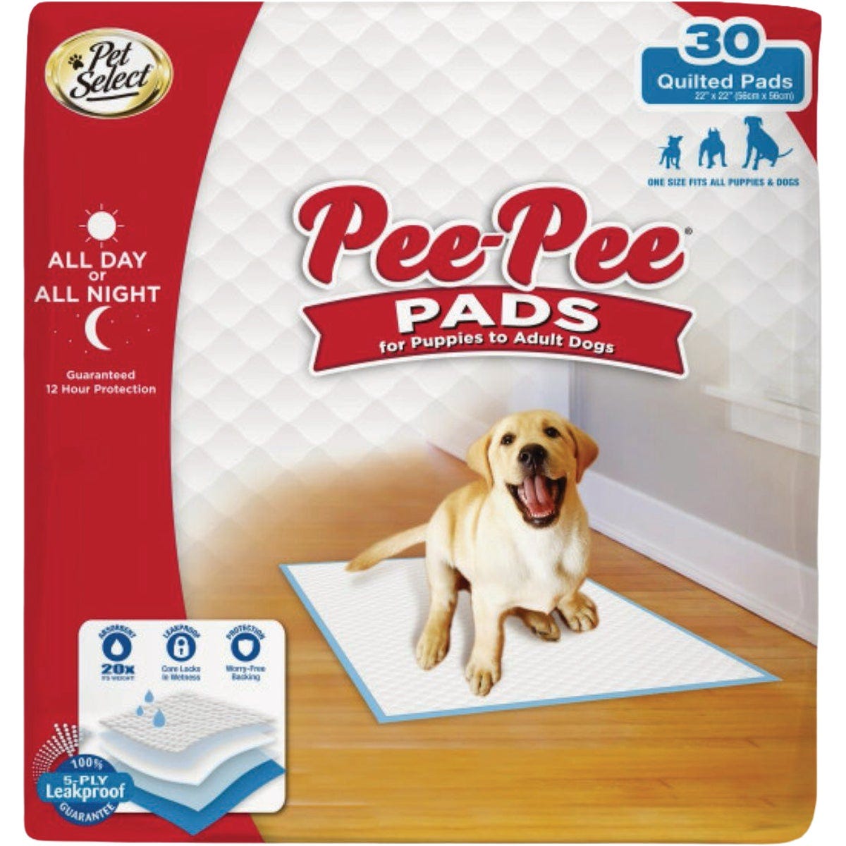 Four Paws Pet Select 22 In. x 22 In. Pee Pee Pads (30-Pack) Four Paws Pet Select 22 In. x 22 In. Pee Pee Pads (30-Pack)