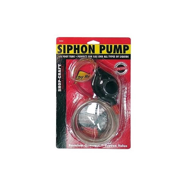 Custom Accessories 6 Ft. Tube Siphon Pump Custom Accessories 6 Ft. Tube Siphon Pump