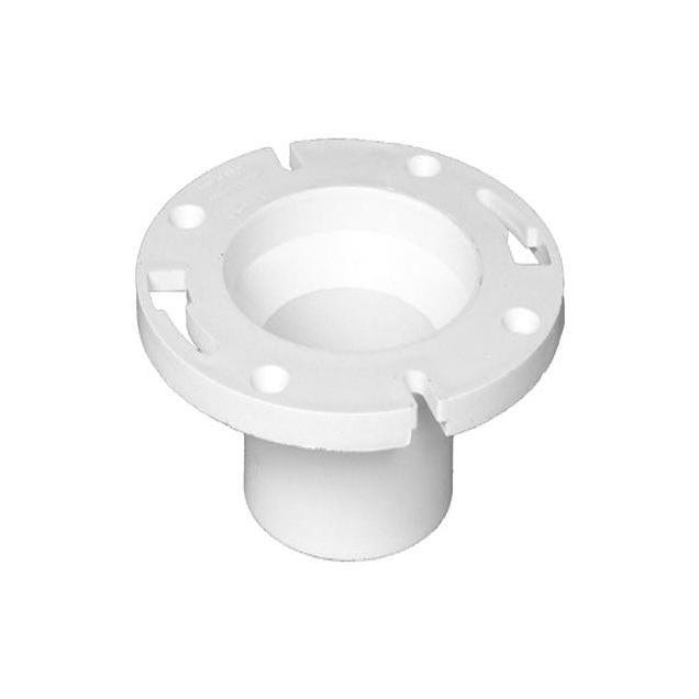 Charlotte Pipe 4 In. x 3 In. Schedule 40 DWV Street Closet Flange Pop Top Spigot Charlotte Pipe 4 In. x 3 In. Schedule 40 DWV Street Closet Flange Pop Top Spigot