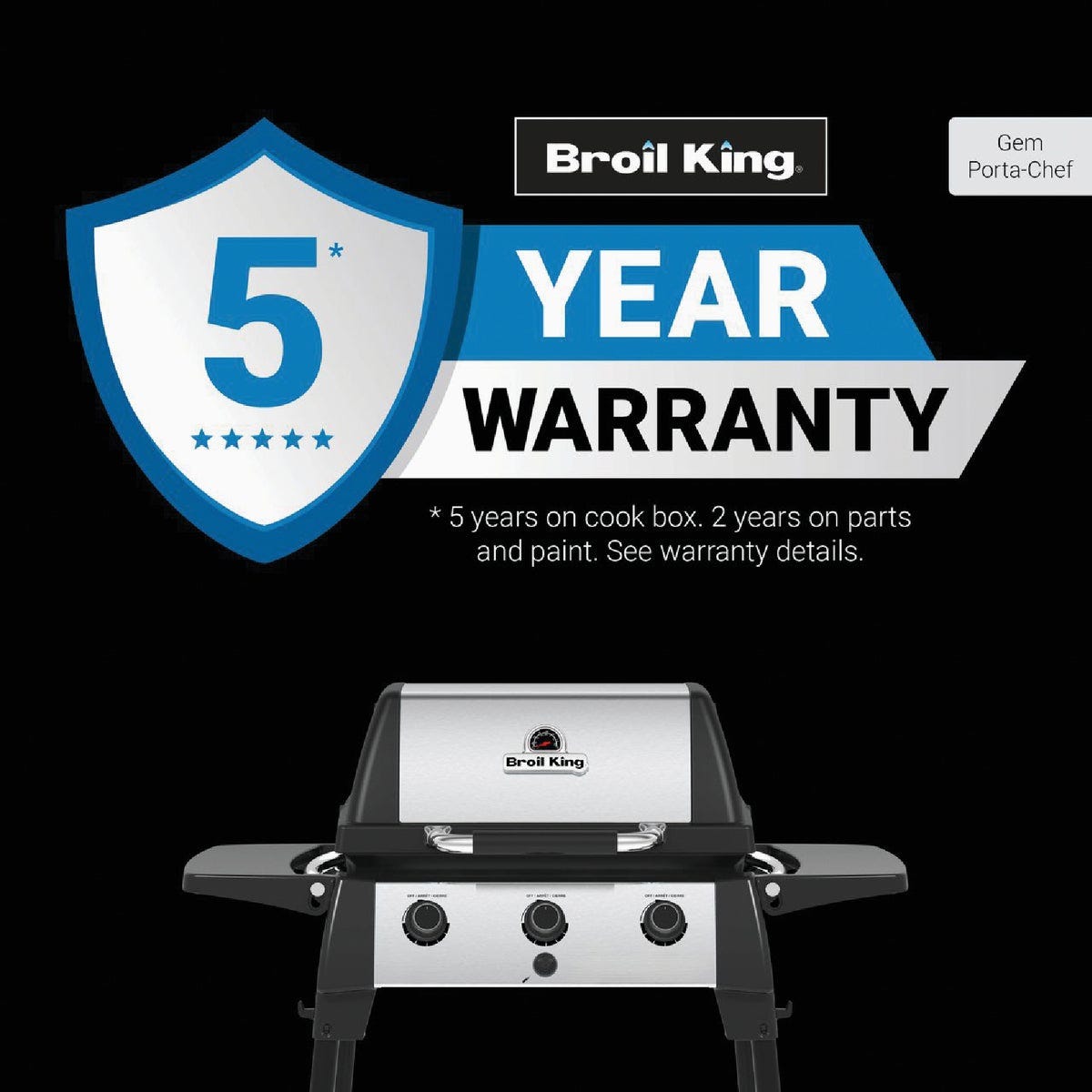 Broil King Porta-Chef 320 Black 300 Sq. In. LP Portable Gas Grill - photo 3