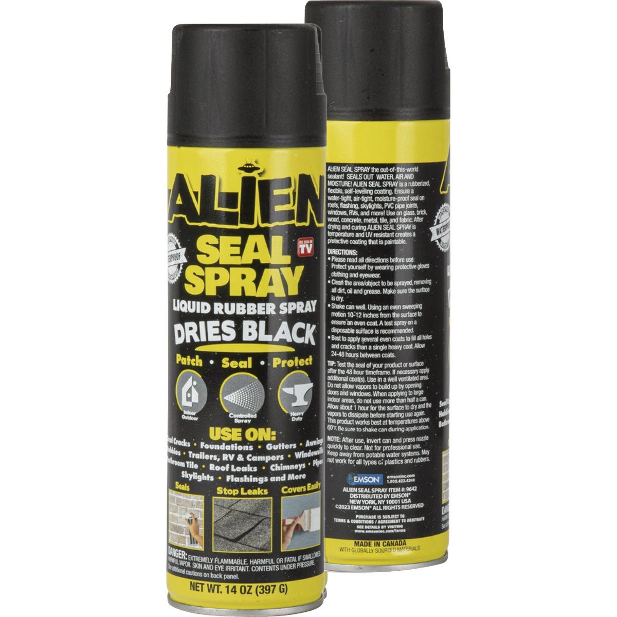 Alien 14 Oz. Seal Spray, Black Alien 14 Oz. Seal Spray, Black