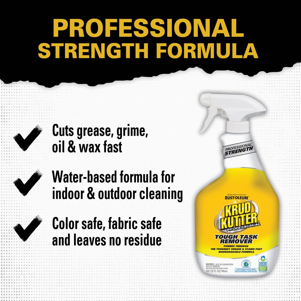 Krud Kutter Professional 32 Oz. Tough Task Remover All-Purpose Cleaner Spray - photo 4 Krud Kutter Professional 32 Oz. Tough Task Remover All-Purpose Cleaner Spray - photo 4