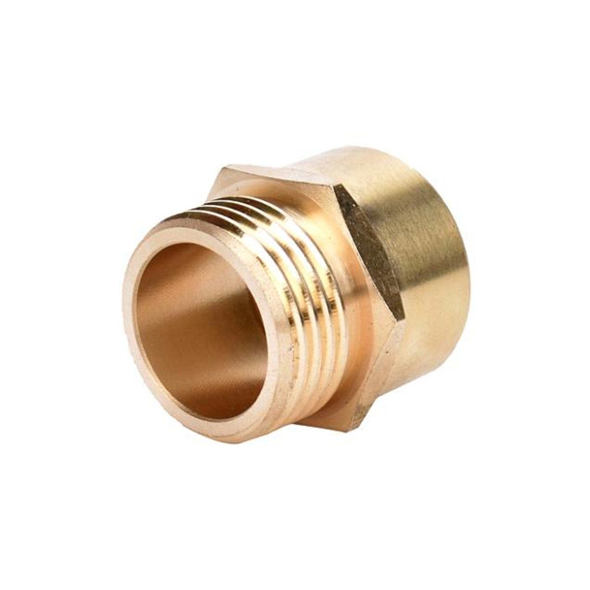 Green Thumb 3/4 In. NH Male x 3/4 In. NPT Female Brass Hose Connector