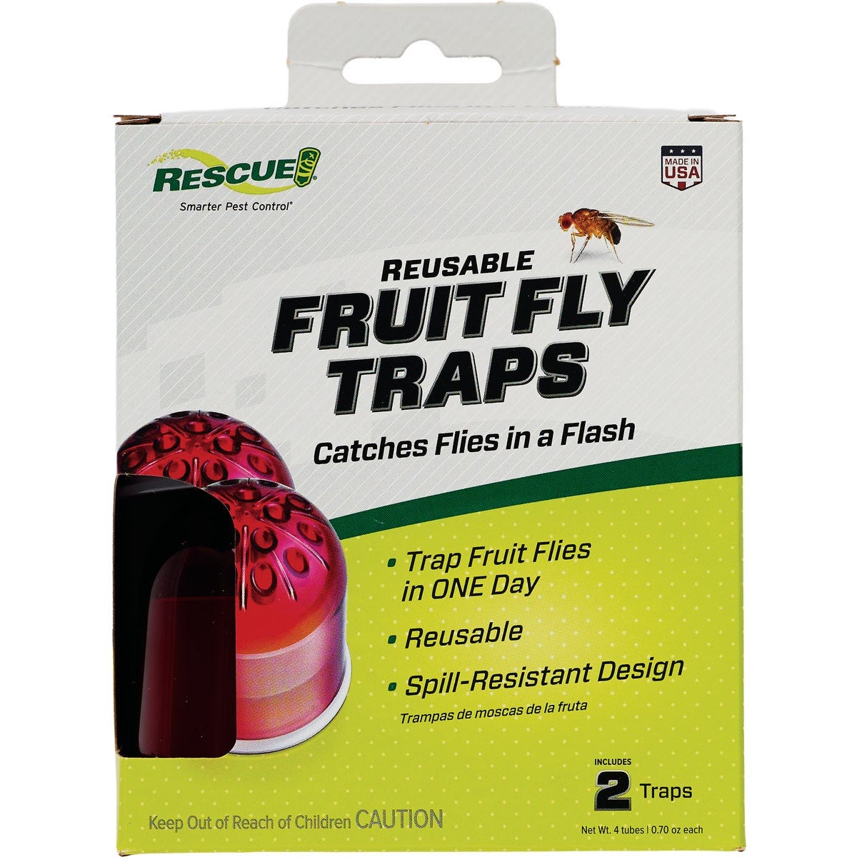 Rescue Reusable Fruit Fly Trap (2-Pack) Rescue Reusable Fruit Fly Trap (2-Pack)