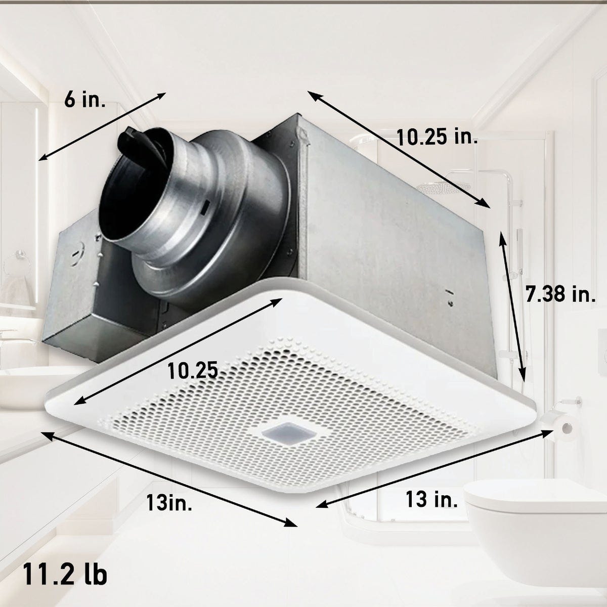 Panasonic Whisper Suite 110 CFM Bathroom Exhaust Fan with Motion Sensor - photo 2 Panasonic Whisper Suite 110 CFM Bathroom Exhaust Fan with Motion Sensor - photo 2