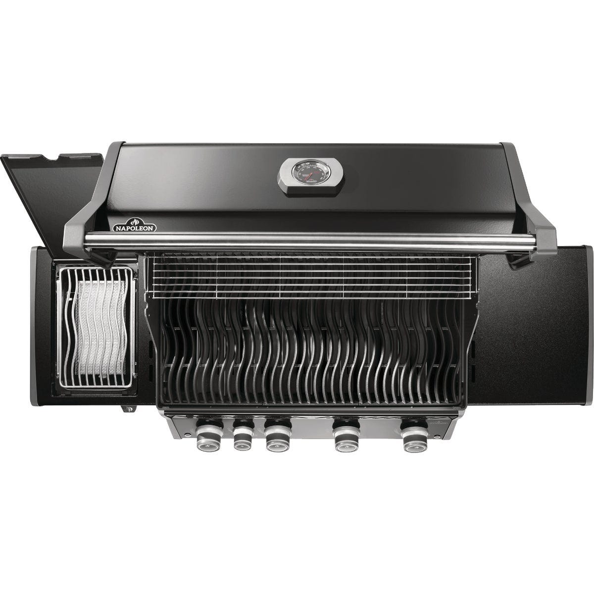 Napoleon Rogue Pro 525 4-Burner LP Gas Grill with Infrared Side Burner, Black - photo 5