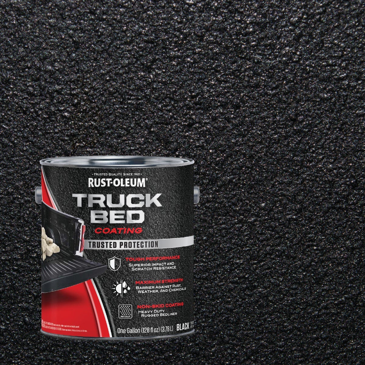 Rust-Oleum Automotive Truck Bed Coating, Gallon, Black Rust-Oleum Automotive Truck Bed Coating, Gallon, Black