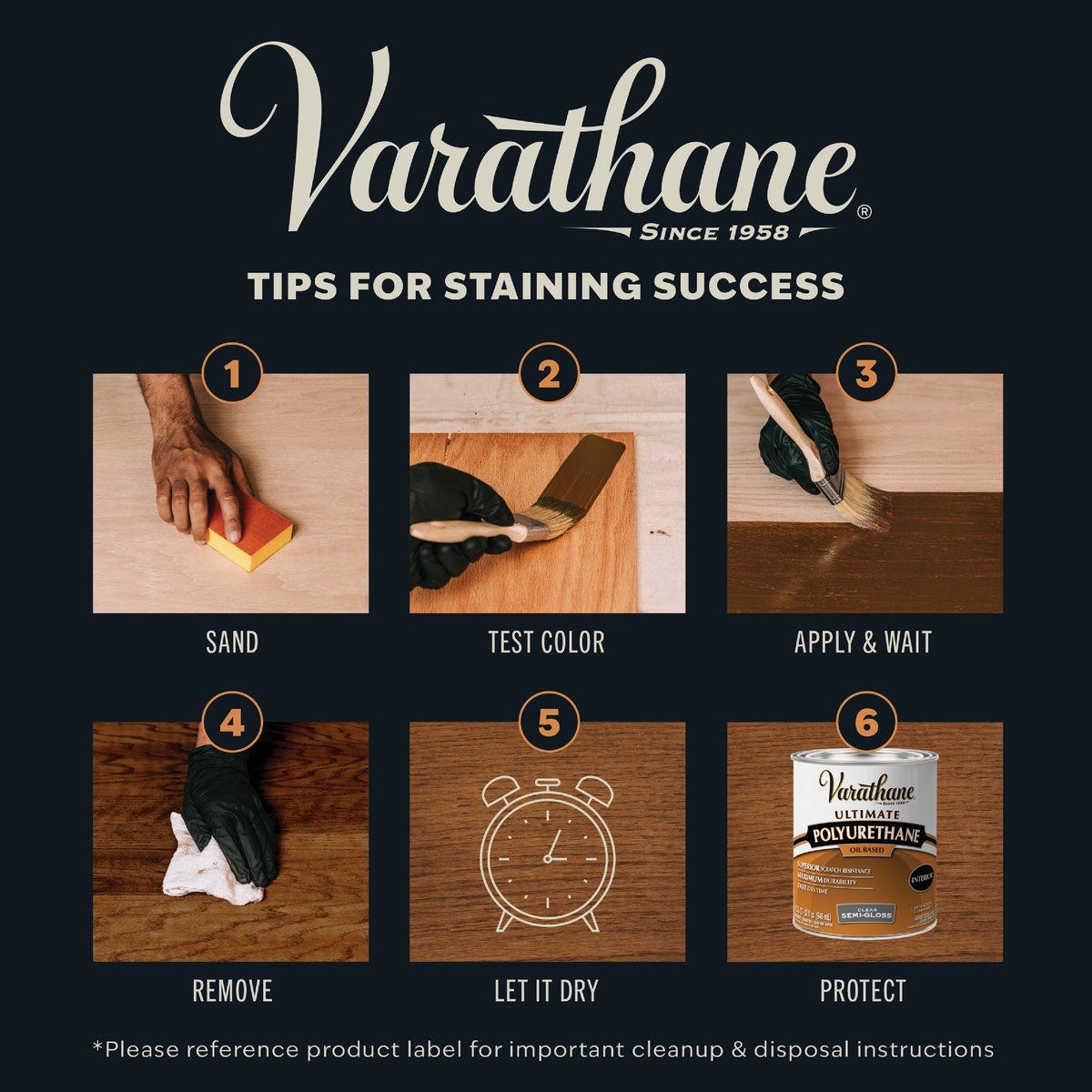 Varathane Premium Oil-Based Interior Wood Stain, Black Cherry, 1 Qt. - photo 5 Varathane Premium Oil-Based Interior Wood Stain, Black Cherry, 1 Qt. - photo 5