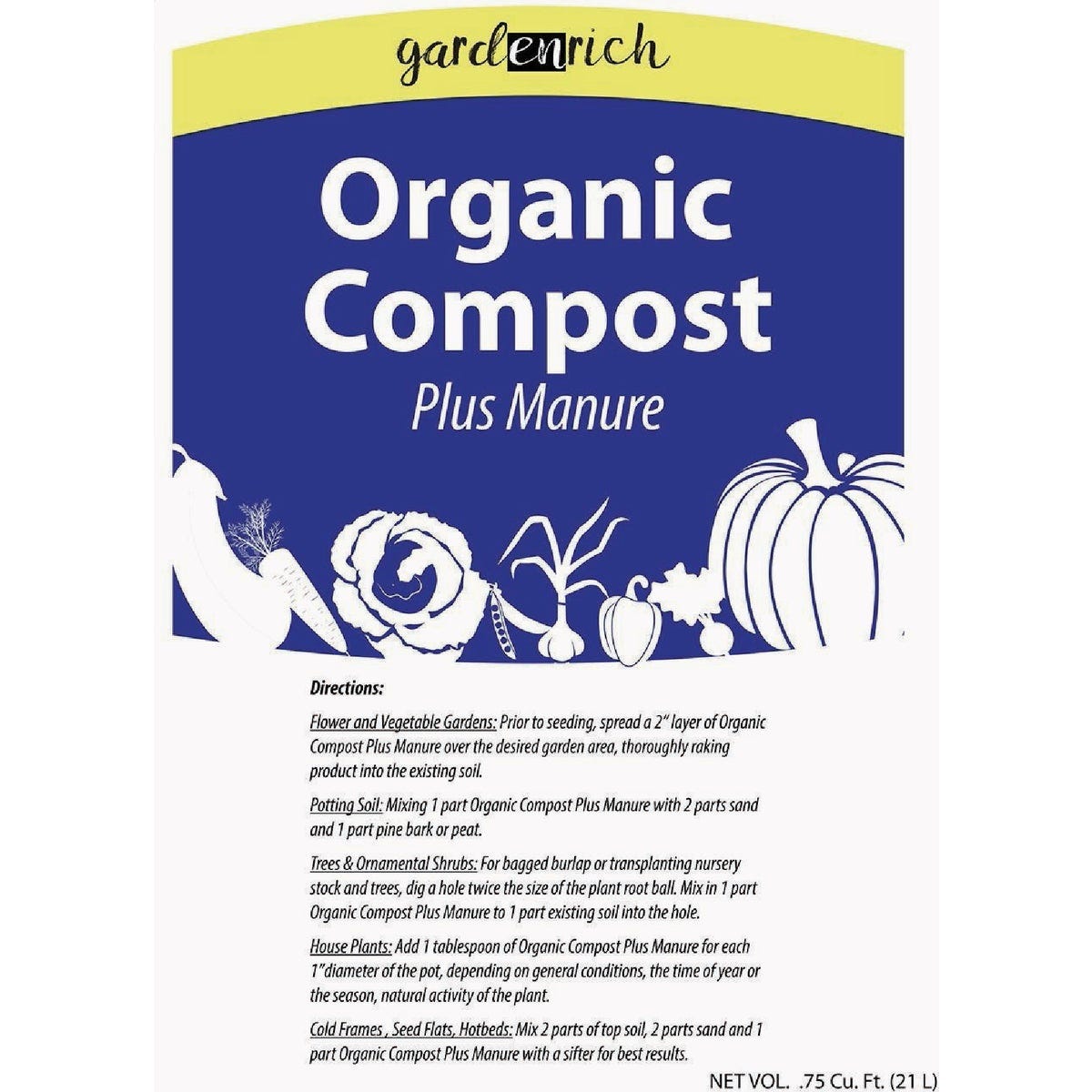 Sylva Garden Rich 0.75 Cu. Ft. Compost Plus Manure