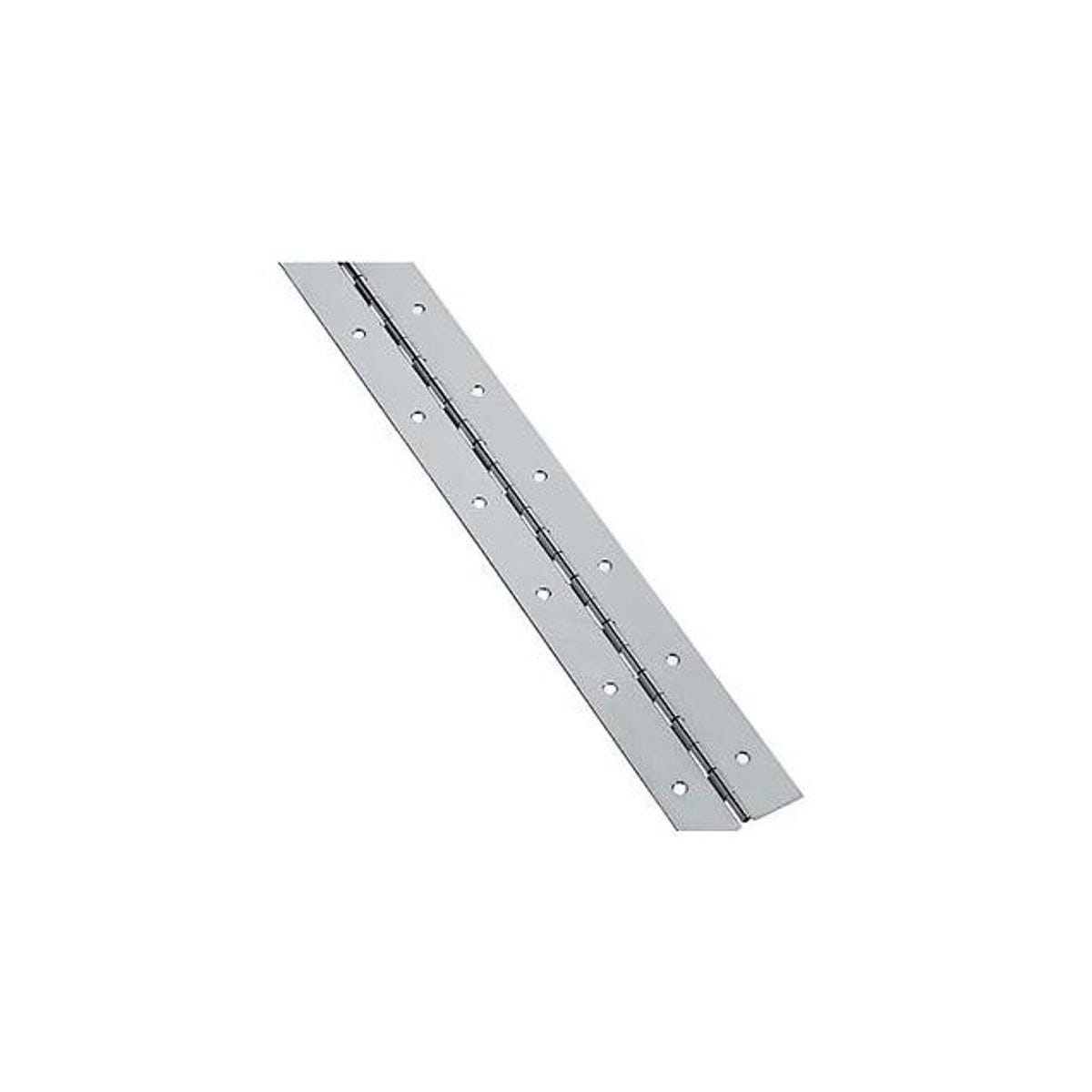 National Hardware 2 In. x 72 In. Nickel Continuous Hinge
