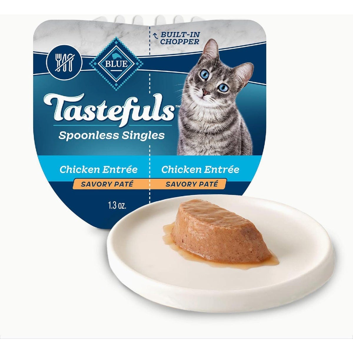 Blue Buffalo Tastefuls 2.6 Oz. Adult Chicken Pate Singles Wet Cat Food-