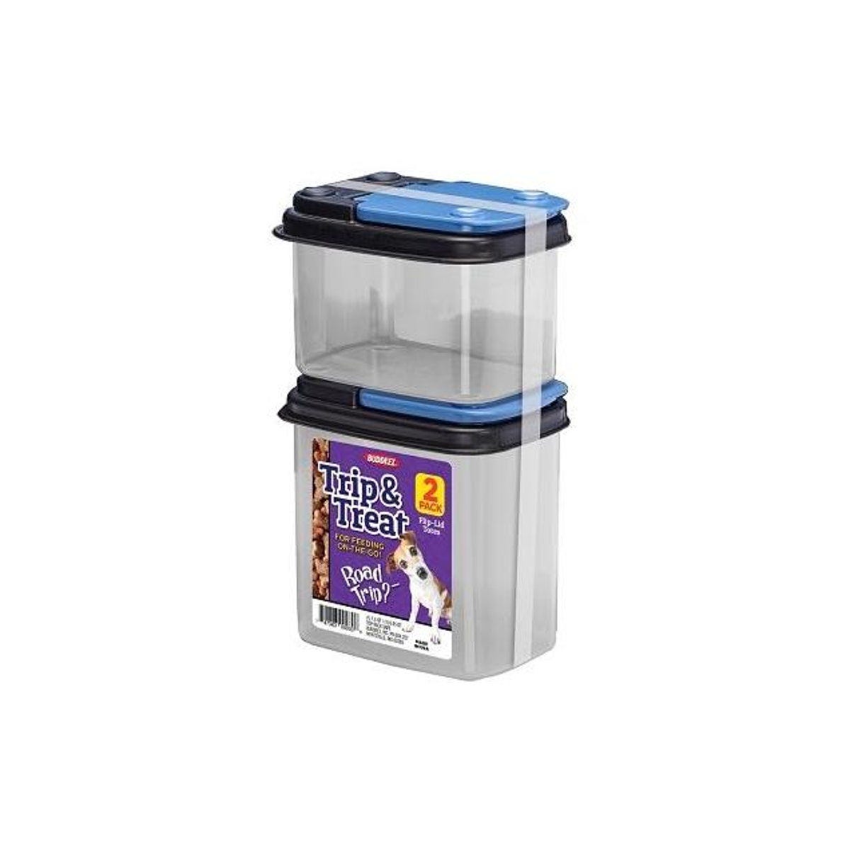 Trip & Treats Flip-Top Lids Pet Treat Containers (2-Pack)