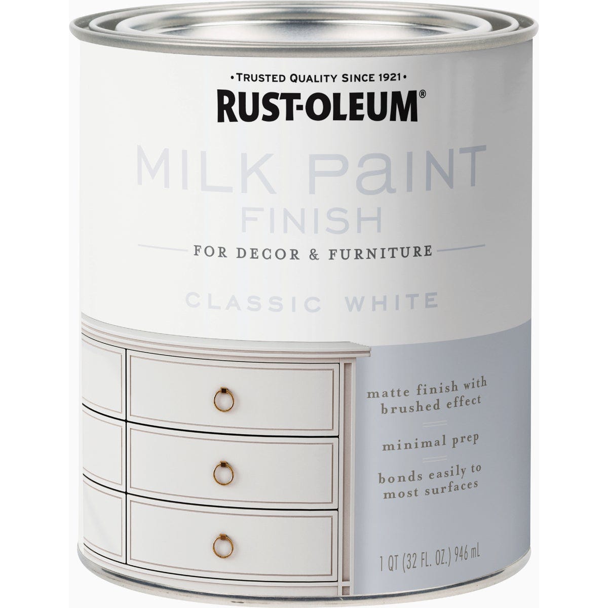 Rust-Oleum Qt. Classic White Milk Paint - photo 3 Rust-Oleum Qt. Classic White Milk Paint - photo 3