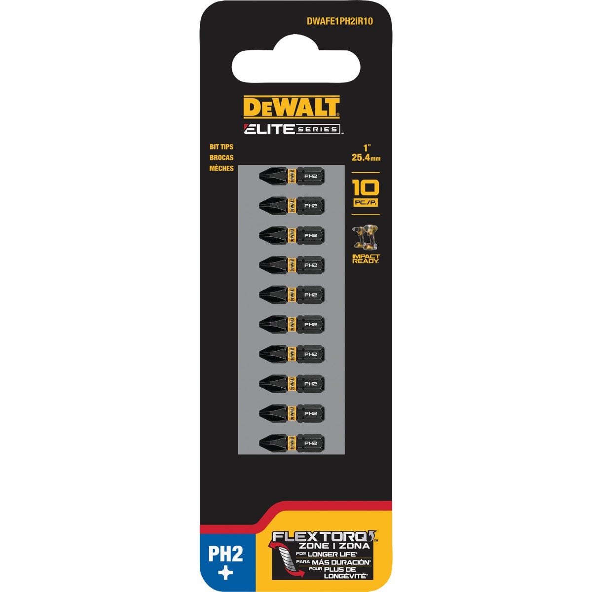 Dewalt Elite Series 1/4 In. x 1 In. Phillips Impact Driver Bit Set (10-Piece) - photo 2 Dewalt Elite Series 1/4 In. x 1 In. Phillips Impact Driver Bit Set (10-Piece) - photo 2