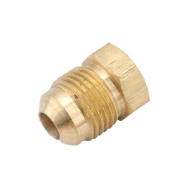 Anderson Metals 1/4 In. Lead-Free Brass Flare Plug Anderson Metals 1/4 In. Lead-Free Brass Flare Plug