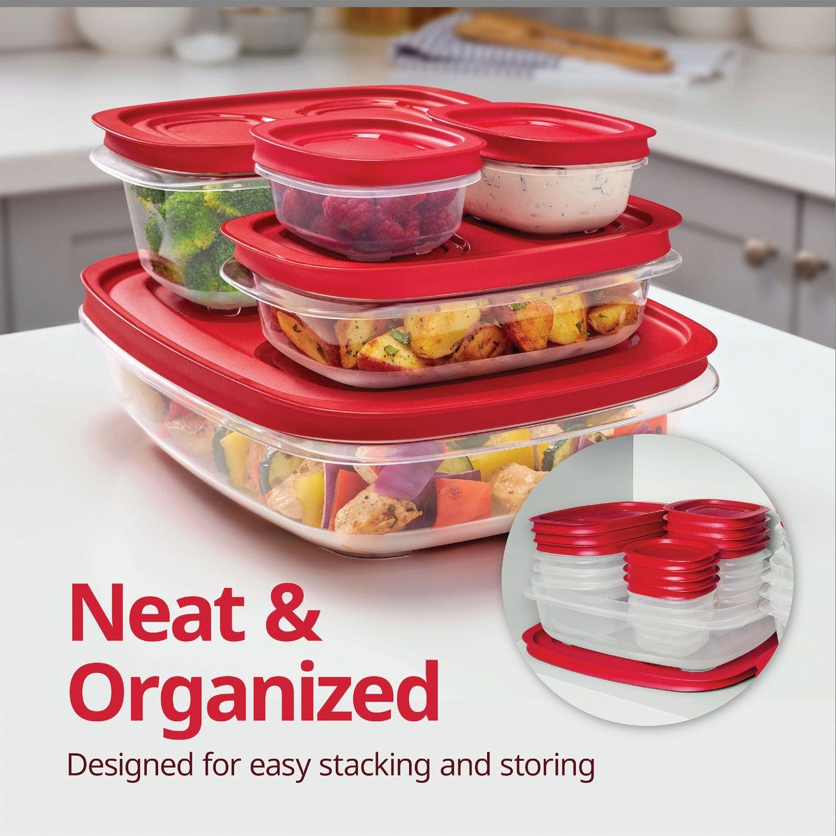 Rubbermaid EasyStore 4.92 C. Clear Square Food Storage Container with Lid - photo 2