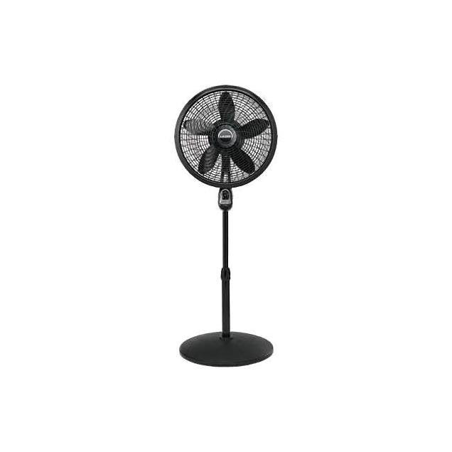 Lasko 18 In. Black Adjustable Height Pedestal Fan with Remote Control Lasko 18 In. Black Adjustable Height Pedestal Fan with Remote Control