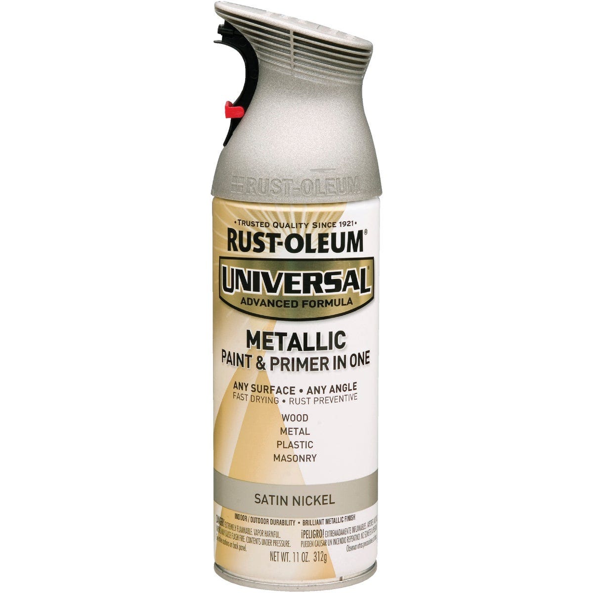 Rust-Oleum Universal 11 Oz. Metallic Satin Nickel Paint - photo 2