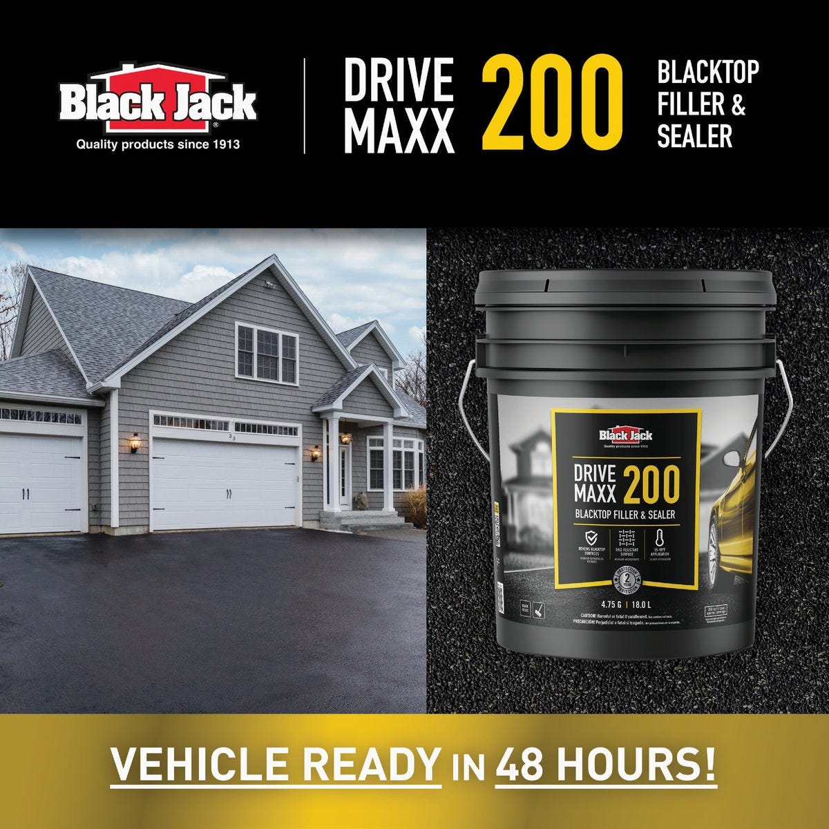 Black Jack Drive-Maxx 200 5 Gal. 2 Yr. Fast Dry Filler and Sealer - photo 3 Black Jack Drive-Maxx 200 5 Gal. 2 Yr. Fast Dry Filler and Sealer - photo 3
