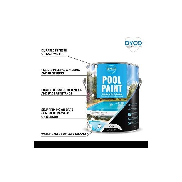 Dyco 1 Gal. White Acrylic Swimming Pool Paint - photo 2 Dyco 1 Gal. White Acrylic Swimming Pool Paint - photo 2