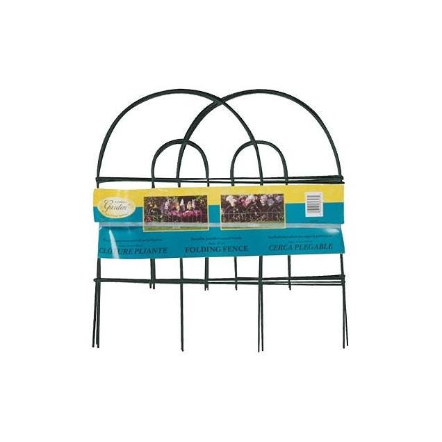 Panacea Products 18 In. x 8 Ft. Green Round-Top Garden Fence