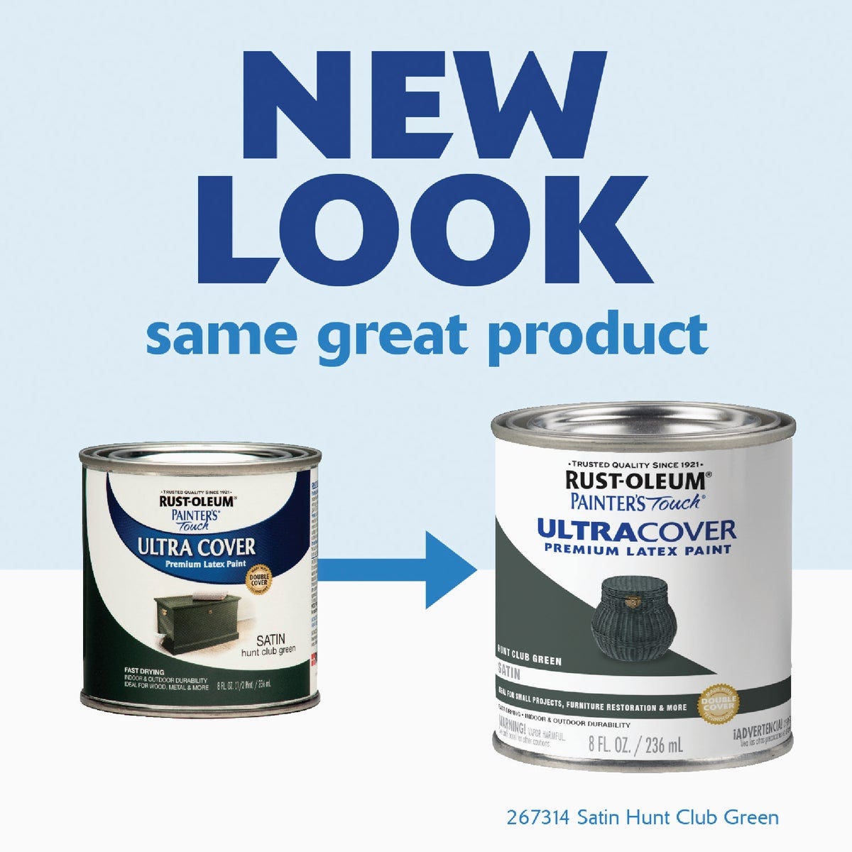 Rust-Oleum Painter's Touch Ultra Cover Premium Latex Paint, Satin Hunt Club Green, 1/2 Pt. - photo 4