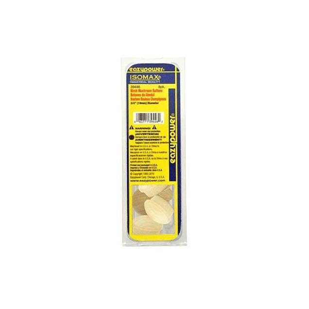 Eazypower 3/4 In. 8-Pack Birch Mushroom Isomax Dowel Plug