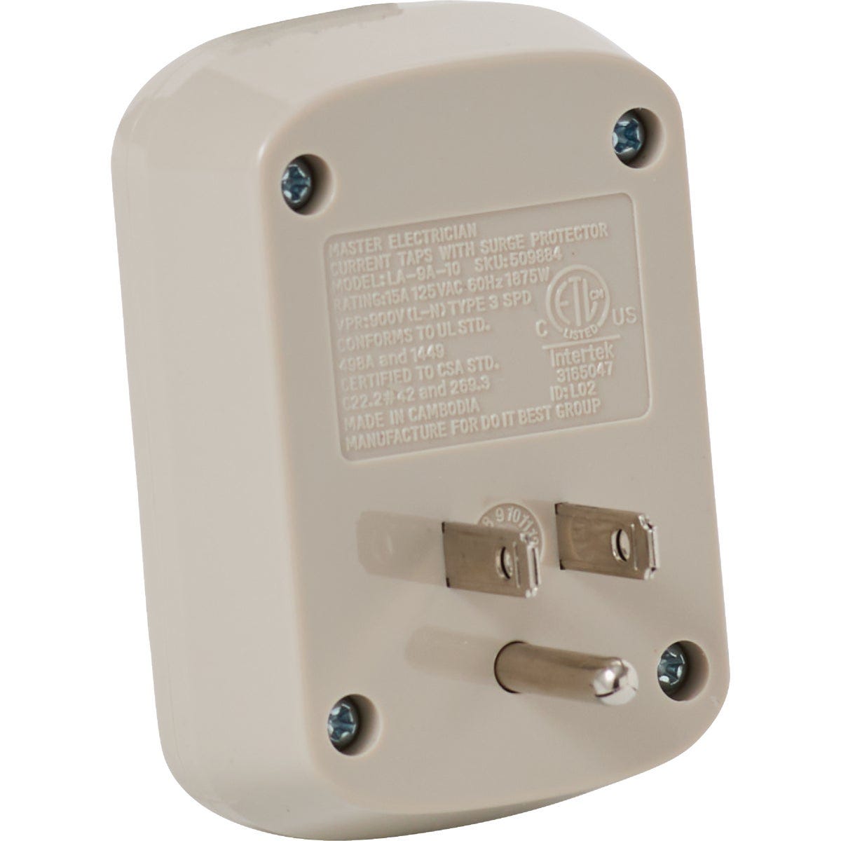 Do it Best 1-Outlet 15A Gray Surge Tap - photo 3
