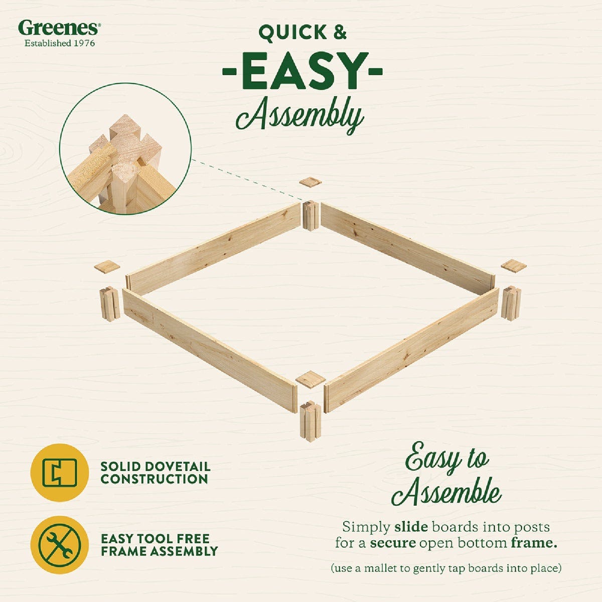 Greenes Fence 4 Ft. x 4 Ft. x 5.5 In. Cedar Raised Garden Bed - photo 7
