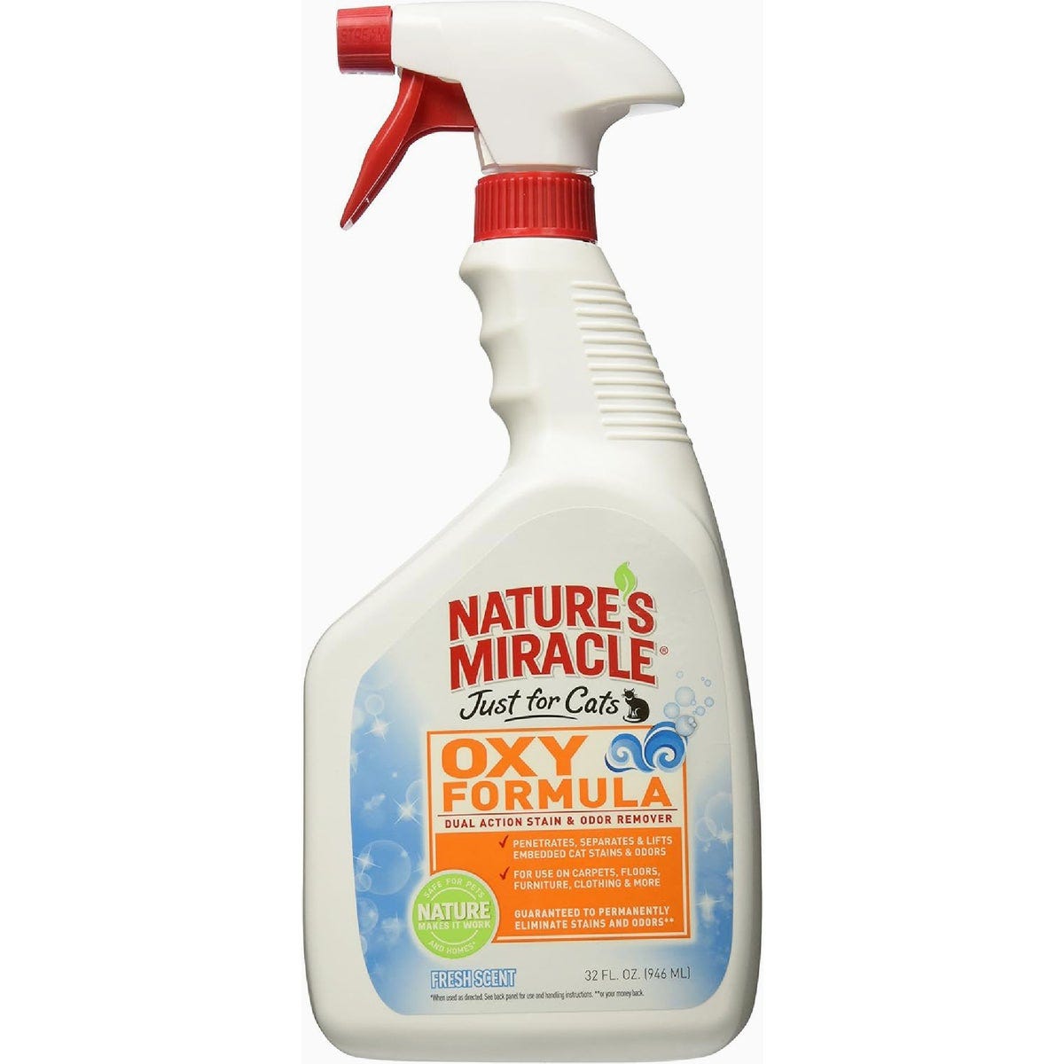 Nature's Miracle 32 Oz. Oxy Formula Cat Stain and Odor Remover Nature's Miracle 32 Oz. Oxy Formula Cat Stain and Odor Remover