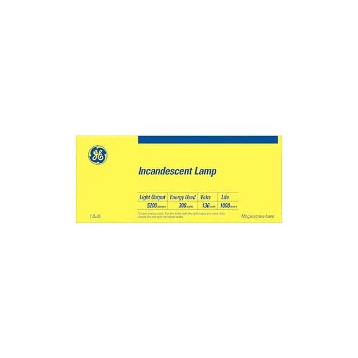 GE 300W Clear Mogul Base Light Bulb GE 300W Clear Mogul Base Light Bulb