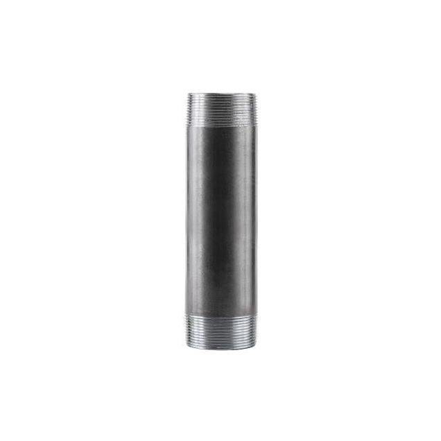 STZ 2 In. In. x 8 In. Steel Black Iron Nipple