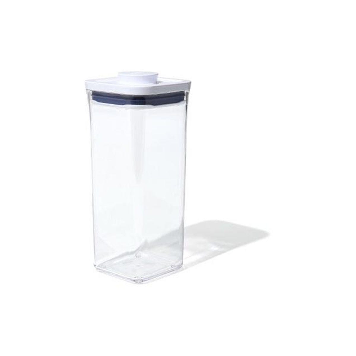 OXO Good Grips POP Food Storage Container, Clear Plastic Square, 1.7 Qt.
