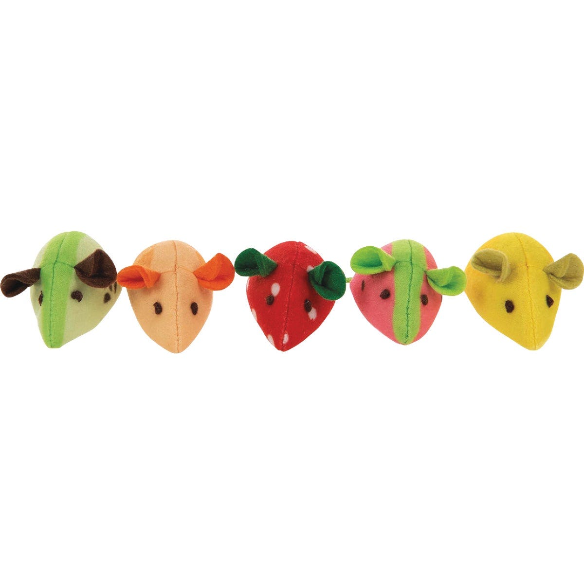 SmartyKat Skitter Slices Plush Catnip Mice Cat Toy (5-Pack) SmartyKat Skitter Slices Plush Catnip Mice Cat Toy (5-Pack)