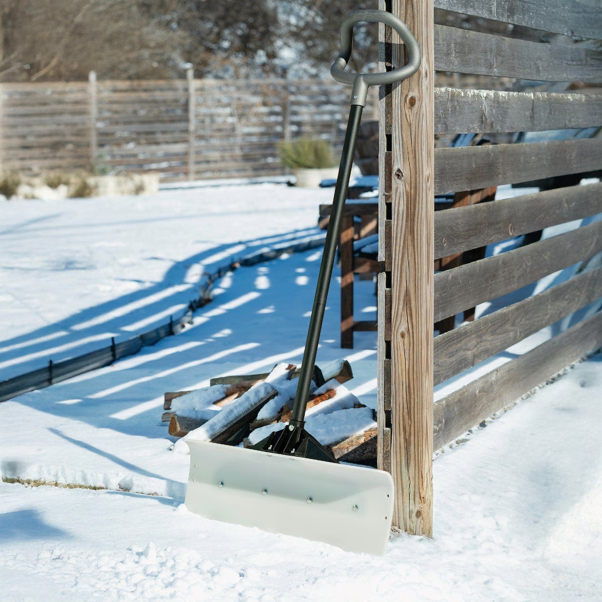 Suncast 24 In. Ultra High Molecular Weight Steel & Resin Snow Pusher - photo 3 Suncast 24 In. Ultra High Molecular Weight Steel & Resin Snow Pusher - photo 3
