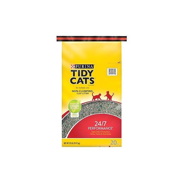 Purina Tidy Cats 20 Lb. 24/7 Multi-Cat Long Lasting Odor Control Cat Litter