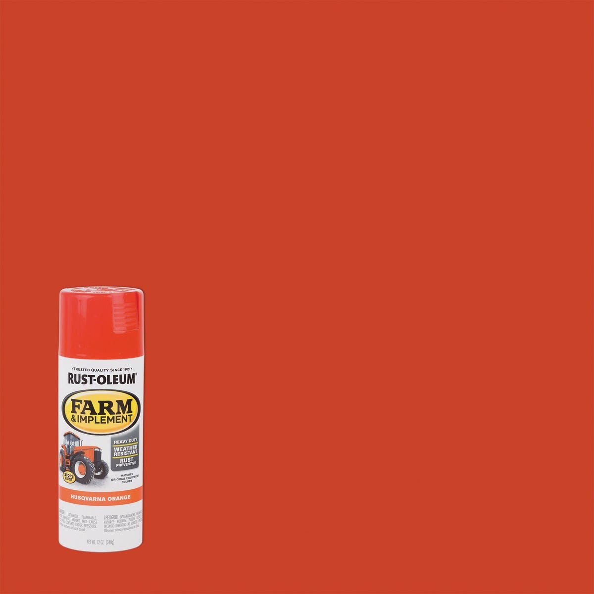 Rust-Oleum 12 Oz. Husqvarna Orange Farm & Implement Spray Paint Rust-Oleum 12 Oz. Husqvarna Orange Farm & Implement Spray Paint