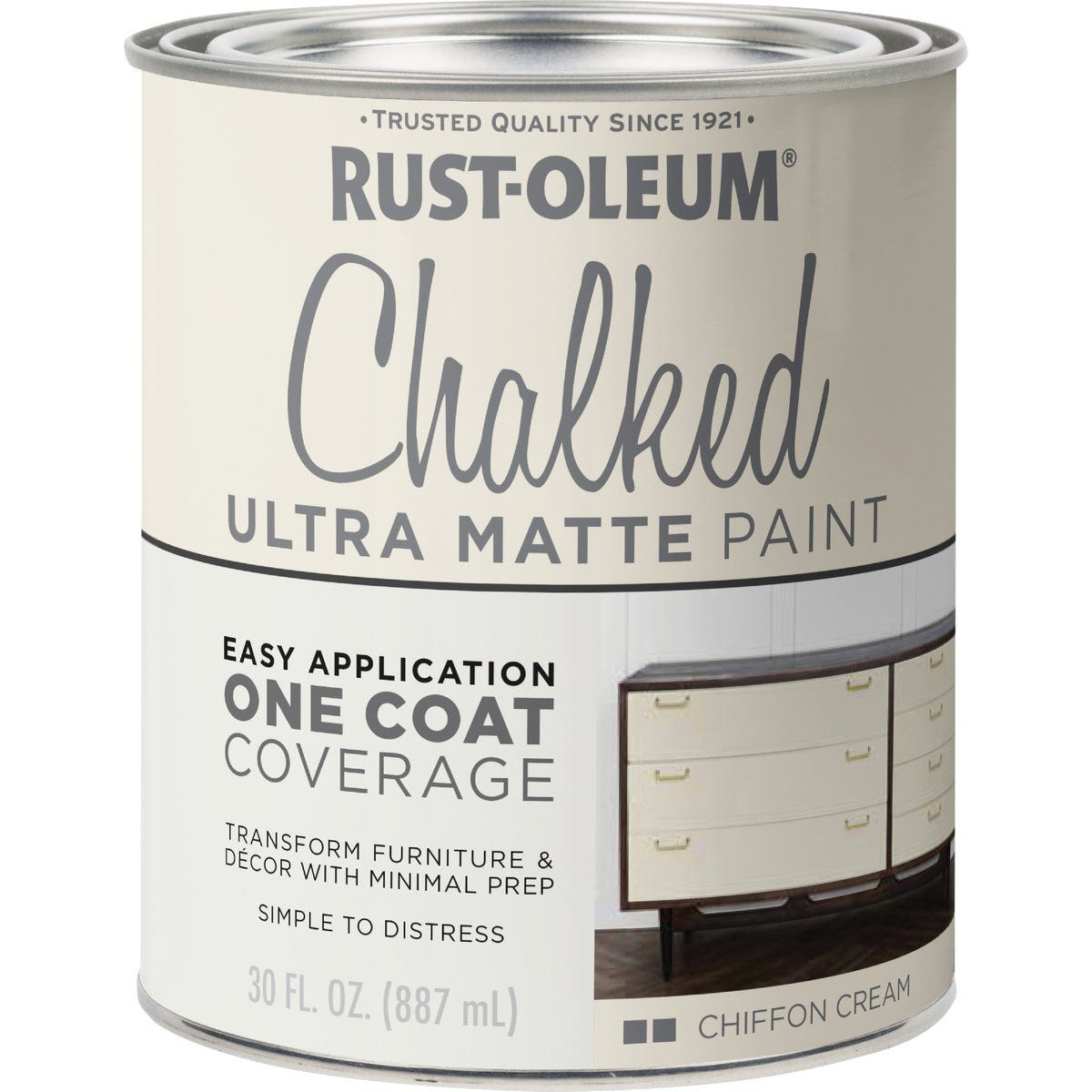 Rust-Oleum Chalked Ultra Matte Chiffon Cream 30 Oz. Chalk Paint - photo 2 Rust-Oleum Chalked Ultra Matte Chiffon Cream 30 Oz. Chalk Paint - photo 2