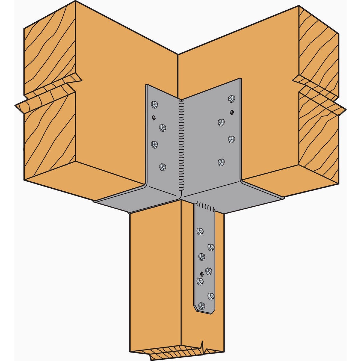 Simpson Strong-Tie ECCLLQ L-Shape End Column Cap for 6x Beam, 6x Post with Strong-Drive SDS Screws, Skewed Left - photo 5 Simpson Strong-Tie ECCLLQ L-Shape End Column Cap for 6x Beam, 6x Post with Strong-Drive SDS Screws, Skewed Left - photo 5