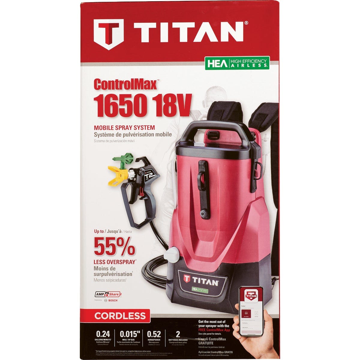 Titan ControlMax 1650 18V Cordless Sprayer - photo 2 Titan ControlMax 1650 18V Cordless Sprayer - photo 2