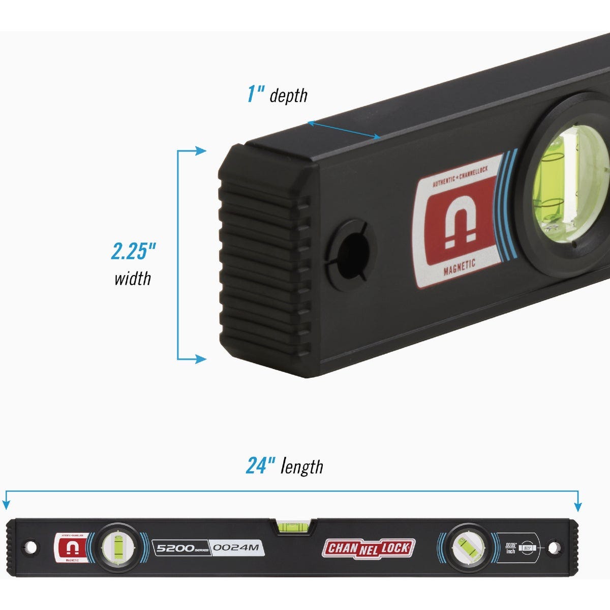 Channellock 24 In. Magnetic Box Beam Level - photo 3 Channellock 24 In. Magnetic Box Beam Level - photo 3