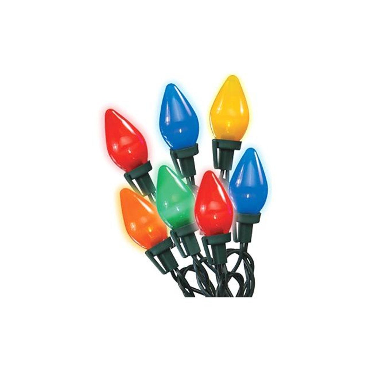 Holiday Wonderland C7 Multi-Color Ceramic Christmas Lights LED Replacement Bulb (5-Pack)