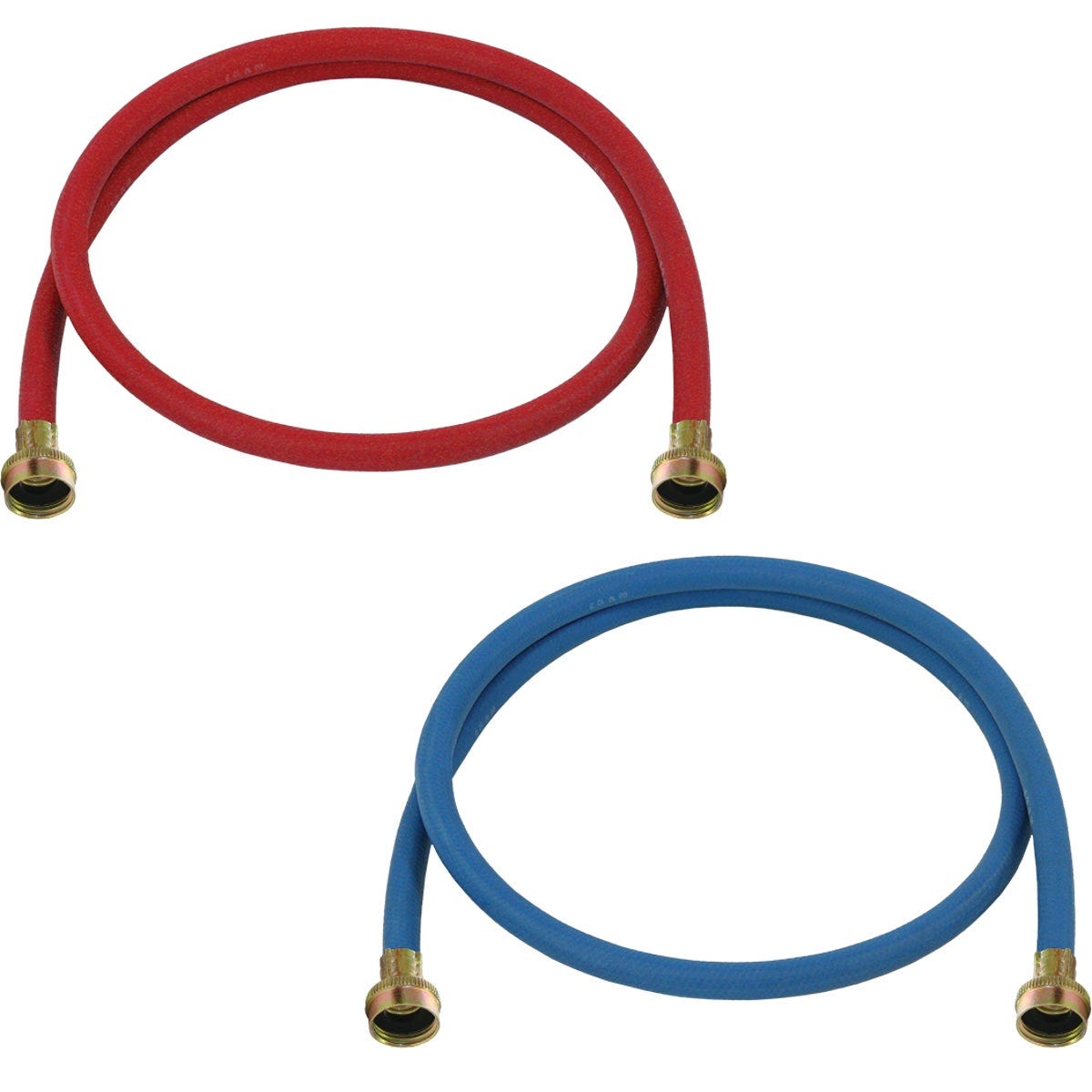 Abbott Rubber 3/8 In. ID X 4 Ft. Red & Blue Washing Machine Hose Abbott Rubber 3/8 In. ID X 4 Ft. Red & Blue Washing Machine Hose