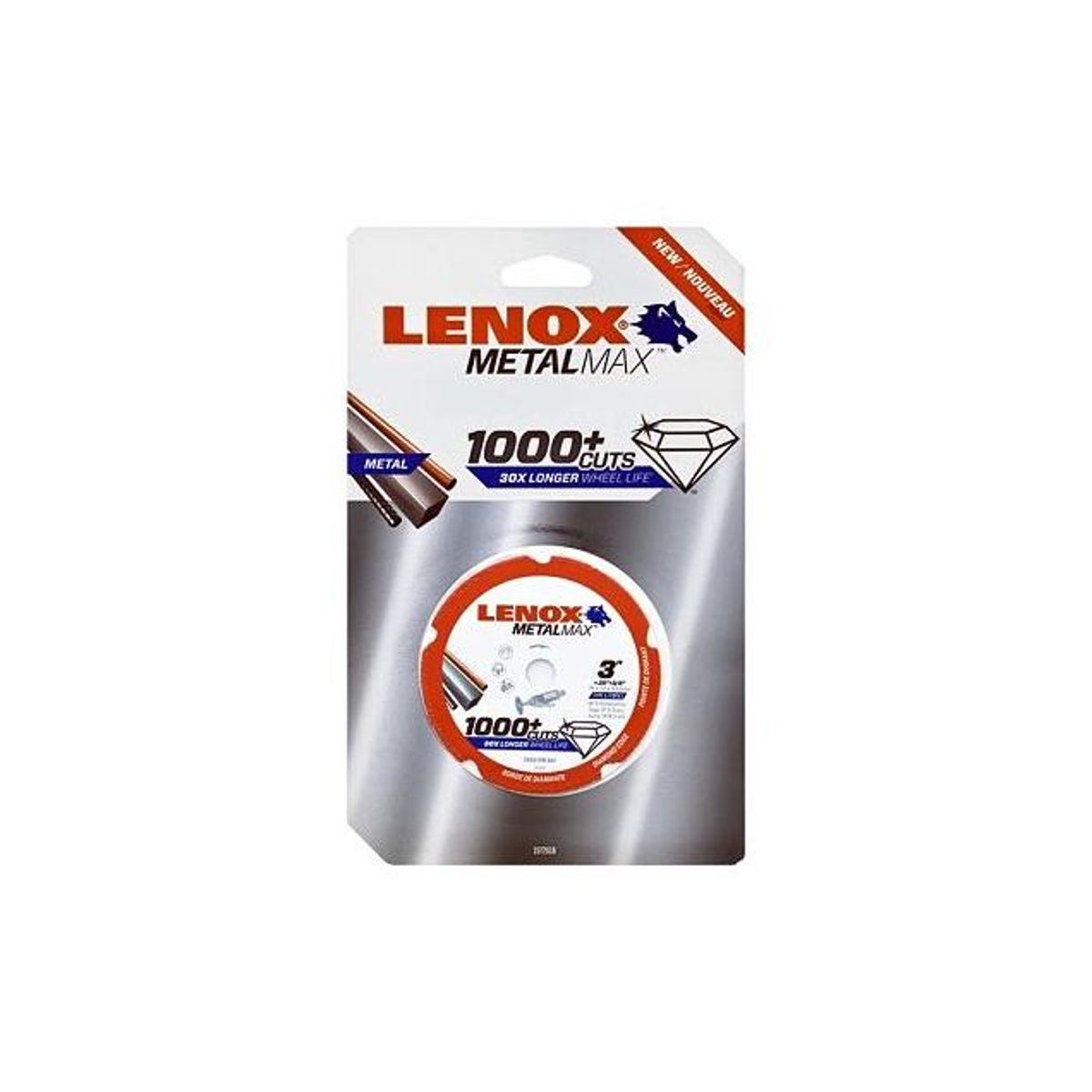 Lenox MetalMax 3 In. x 3/8 In. Diamond Edge Abrasive Cut-Off Wheel Lenox MetalMax 3 In. x 3/8 In. Diamond Edge Abrasive Cut-Off Wheel