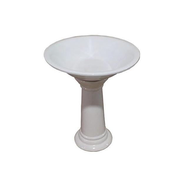 Trendspot 4-Pack 24 In. White Ceramic Classic Birdbaths - photo 2 Trendspot 4-Pack 24 In. White Ceramic Classic Birdbaths - photo 2