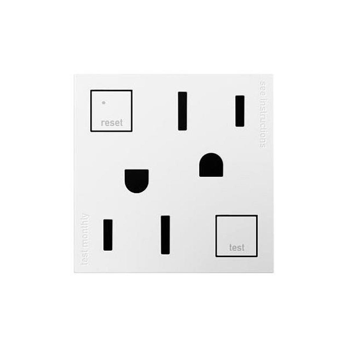 Legrand Pass & Seymour 15A White Self-Test GFCI Outlet Legrand Pass & Seymour 15A White Self-Test GFCI Outlet