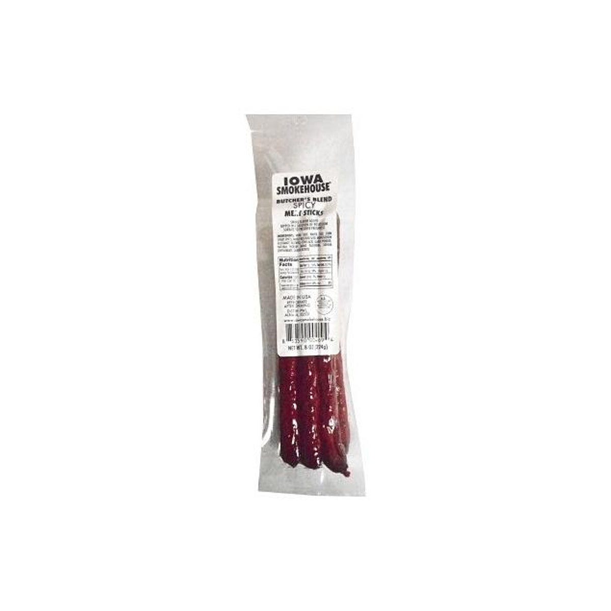 Iowa Smokehouse 8 Oz. Spicy Butcher's Blend Meat Sticks