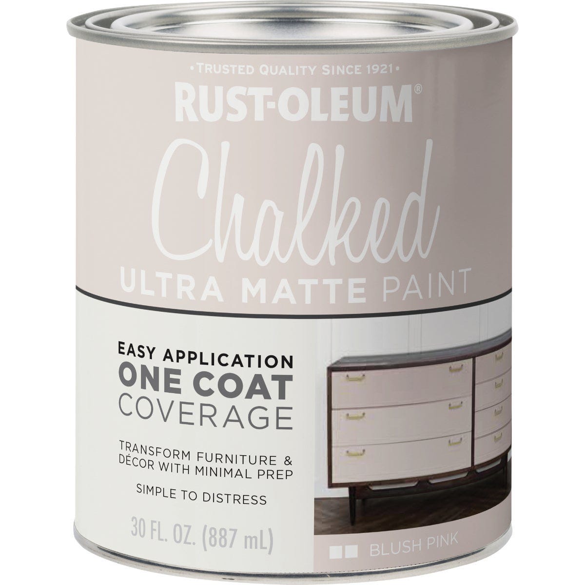 Rust-Oleum Chalked Blush Pink Ultra Matte 30 Oz. Chalk Paint - photo 2