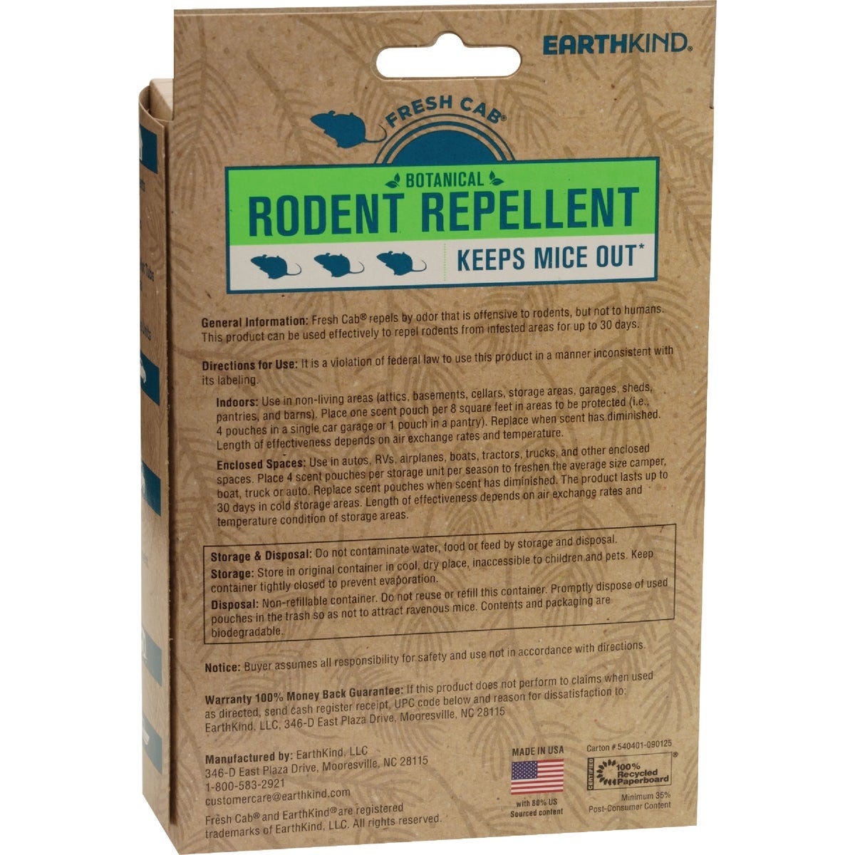 EarthKind Fresh Cab 2.5 Oz. Granular Botanical Rodent Repellent (4-Pack) - photo 3 EarthKind Fresh Cab 2.5 Oz. Granular Botanical Rodent Repellent (4-Pack) - photo 3